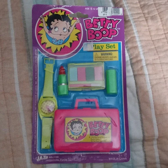 Vintage Betty Boop Kids Bundle Toy Set - NOS - 1990s King Features Syndicate